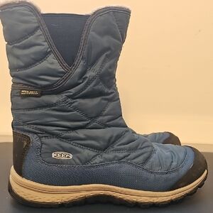Keen Blue Quilted Winter Boots